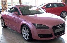 car safety tips pink coupe