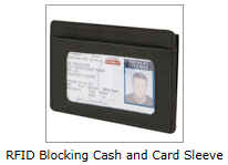 rfid credit card sleeve
